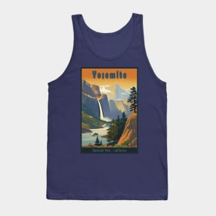 Yosemite National Park Vintage Travel Poster Tank Top
